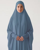 Sky Blue Premium Viscose Jersey Prayer Khimar