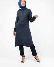 Navy Smart Midi Dress