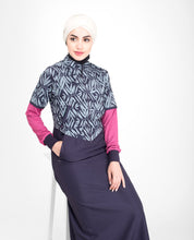 Contemporary Leaf Print Jilbab