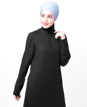 Flared Fit Black Abaya