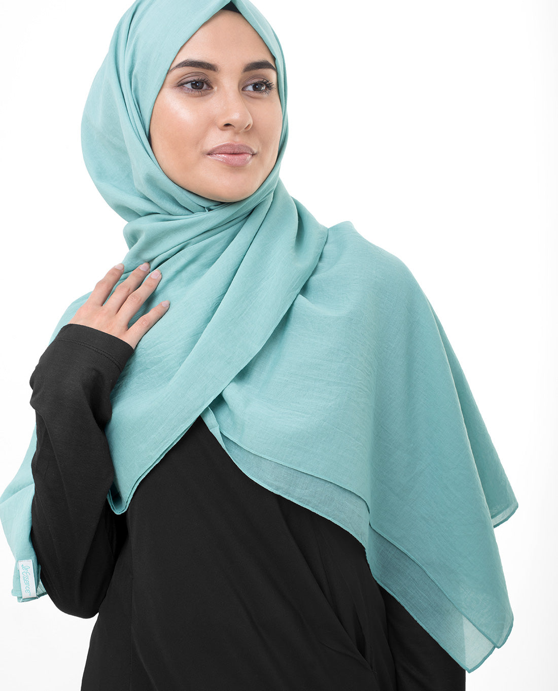 Wasabi Green Cotton Voile Scarf