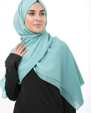 Wasabi Green Cotton Voile Scarf