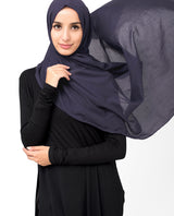 Loganberry Cotton Voile Scarf