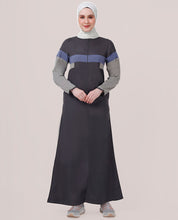 Forest Night Color Blocking Jilbab