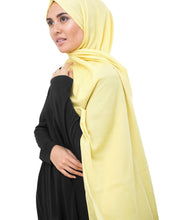 Lemonade Yellow Cotton Voile Scarf