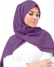 Plum Cotton Voile Scarf