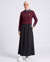 Urban Layered Contrast Color Winter Jilbab