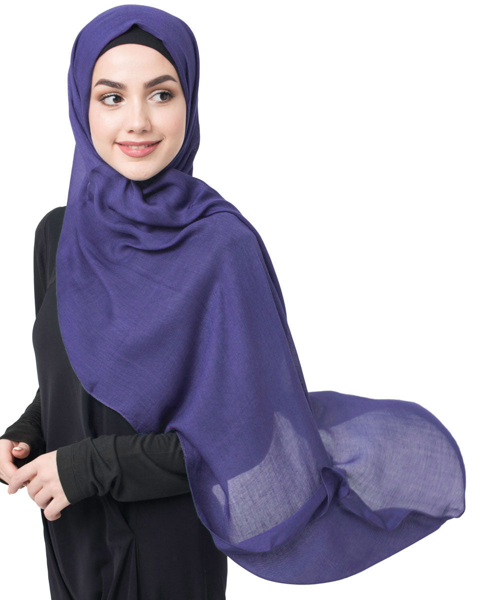 Sodalite Blue Cotton Voile Scarf