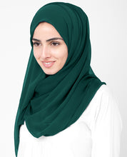 June Bug Green Poly Chiffon Scarf