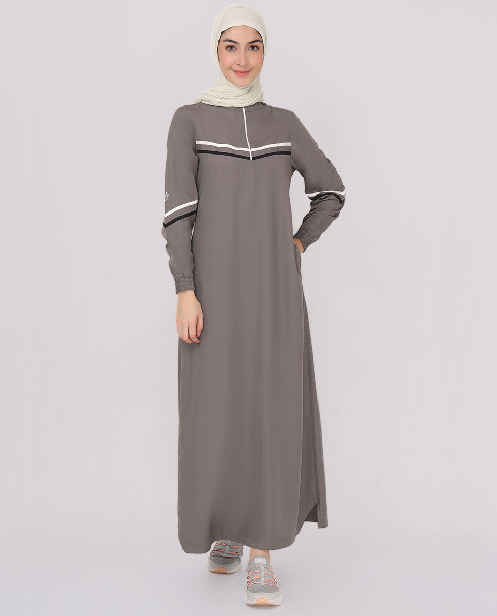 Smoked Slate Casual Style Jilbab