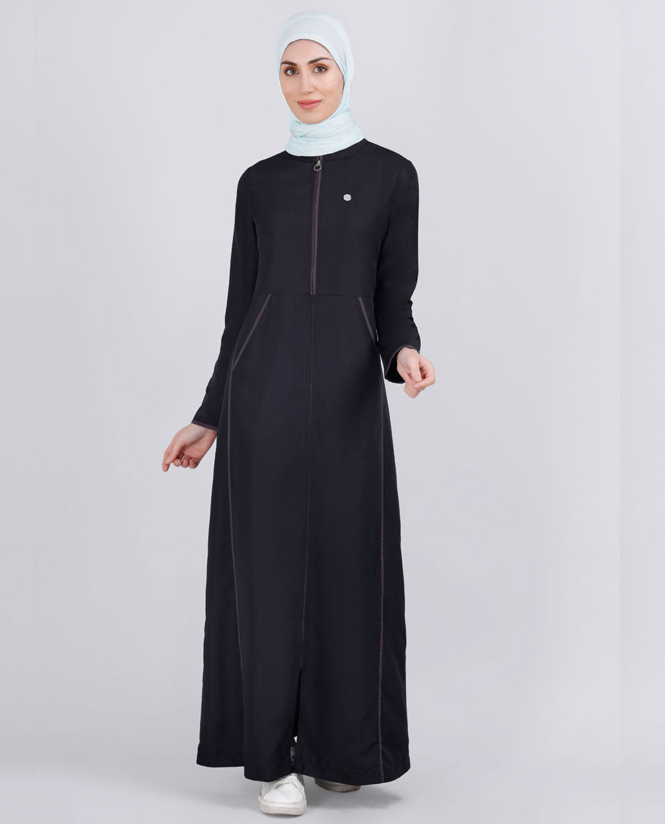 Smart Fashionista Black Jilbab