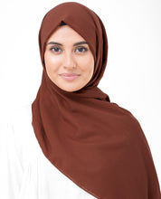 Cinnamon Stick Brown Cotton Voile Scarf