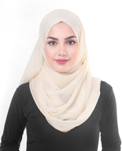 Macadamia Poly Chiffon Scarf