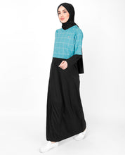 Blue Checkered Jilbab