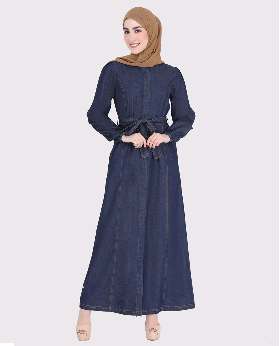 Belted Denim Smart Choice Jilbab