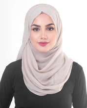 Silver Cloud Poly Chiffon Scarf