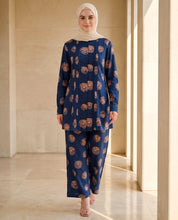 Navy Blush Rayon Co-ord Set