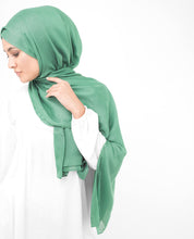 Deep Grass Green Viscose Scarf