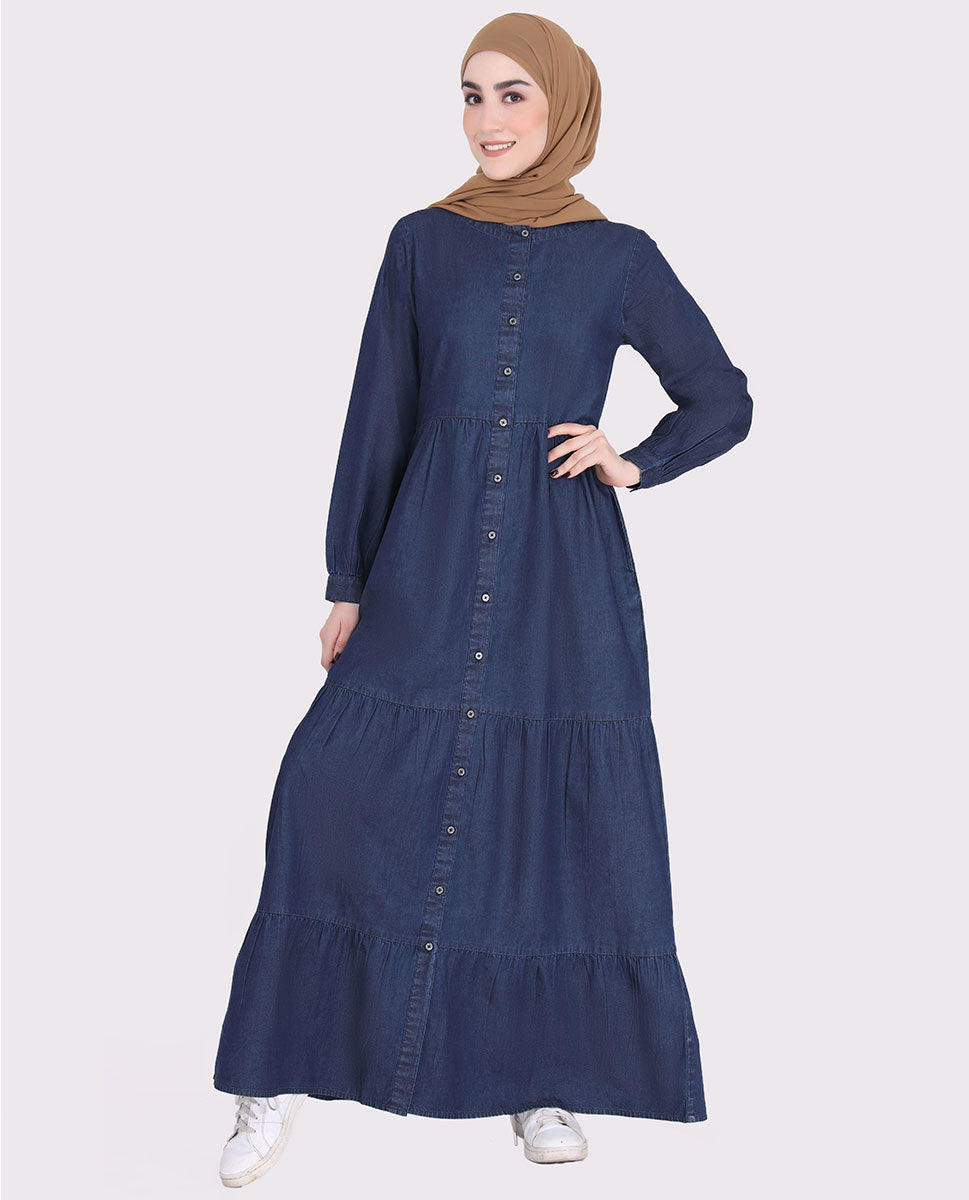 Flared Denim Jilbab