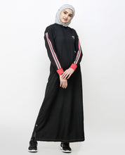 Magnet Grey Front Mid Zipper Jilbab