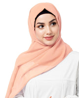 Peach Bud Poly Georgette Scarf