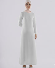 Rayon Full Sleeve Slip Dress - Light Grey