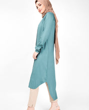 Blue Smoke High Low Shirt Dress