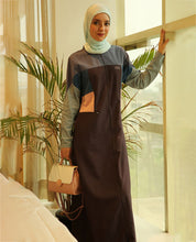 Shale Grey Full Front Open Jilbab