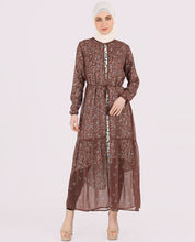 Round Collar Brown Summer Outerwear