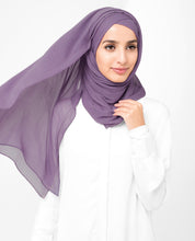 Grape Compote Poly Chiffon Scarf