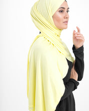 Tender Yellow Viscose Jersey Scarf