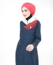 Classic Blue Zip Collared Jilbab