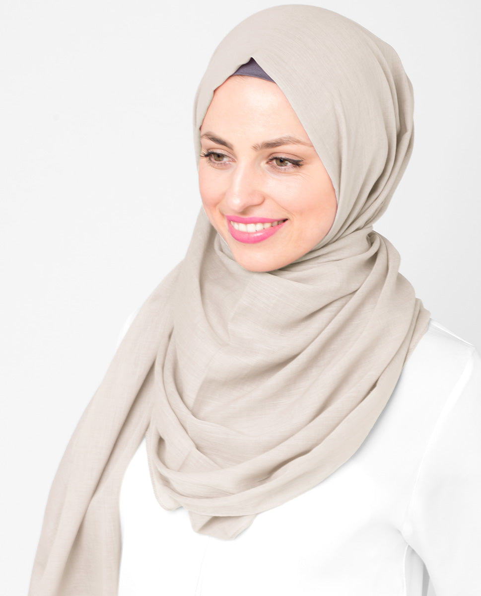 Pastel Parchment Cotton Voile Scarf