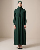 Bottle Green Urban Hooded Abaya