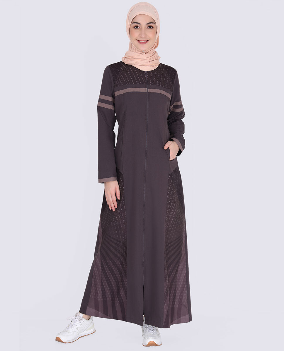 Shale and Grey Contrast jilbab