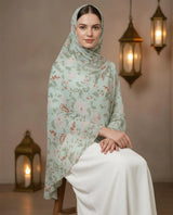 Mint Grace Printed Georgette