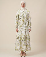 Chiffon Pastel Floral Abaya