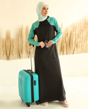 Aqua Highlights Black Jilbab