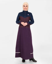 Mystic Plum High Neck Collared Winter Jilbab