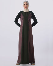 Purple and Black Color Contrast Jilbab