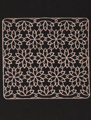 Islamic Geometric Pattern Embroidered Head Prayer Mat