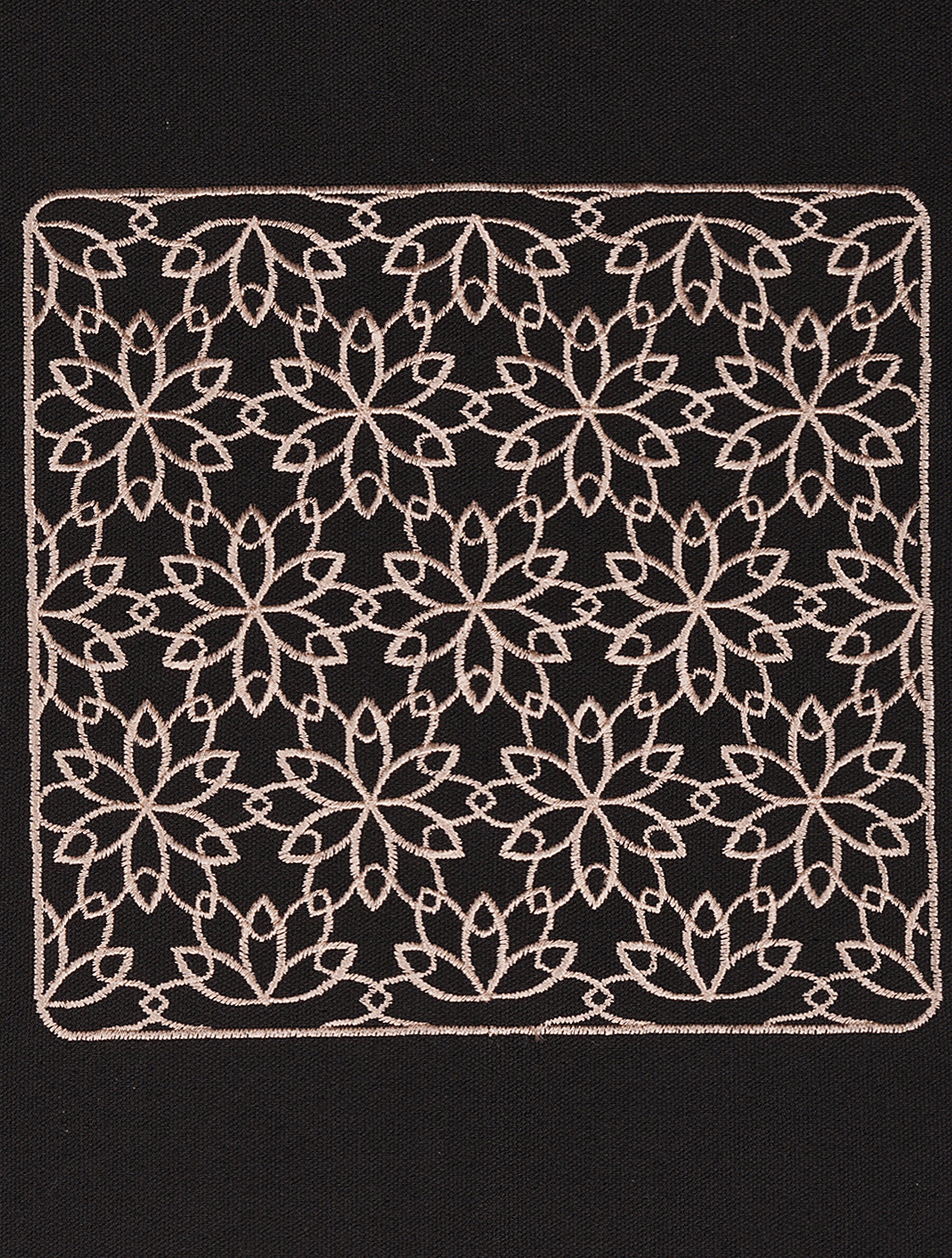 Islamic Geometric Pattern Embroidered Head Prayer Mat