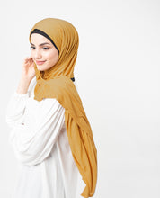 Tawny Olive Gold Viscose Jersey Scarf