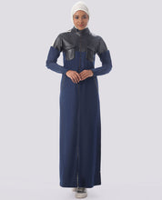 Wet Ink Full Front Open Denim Jilbab