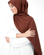 Cinnamon Stick Brown Cotton Voile Scarf