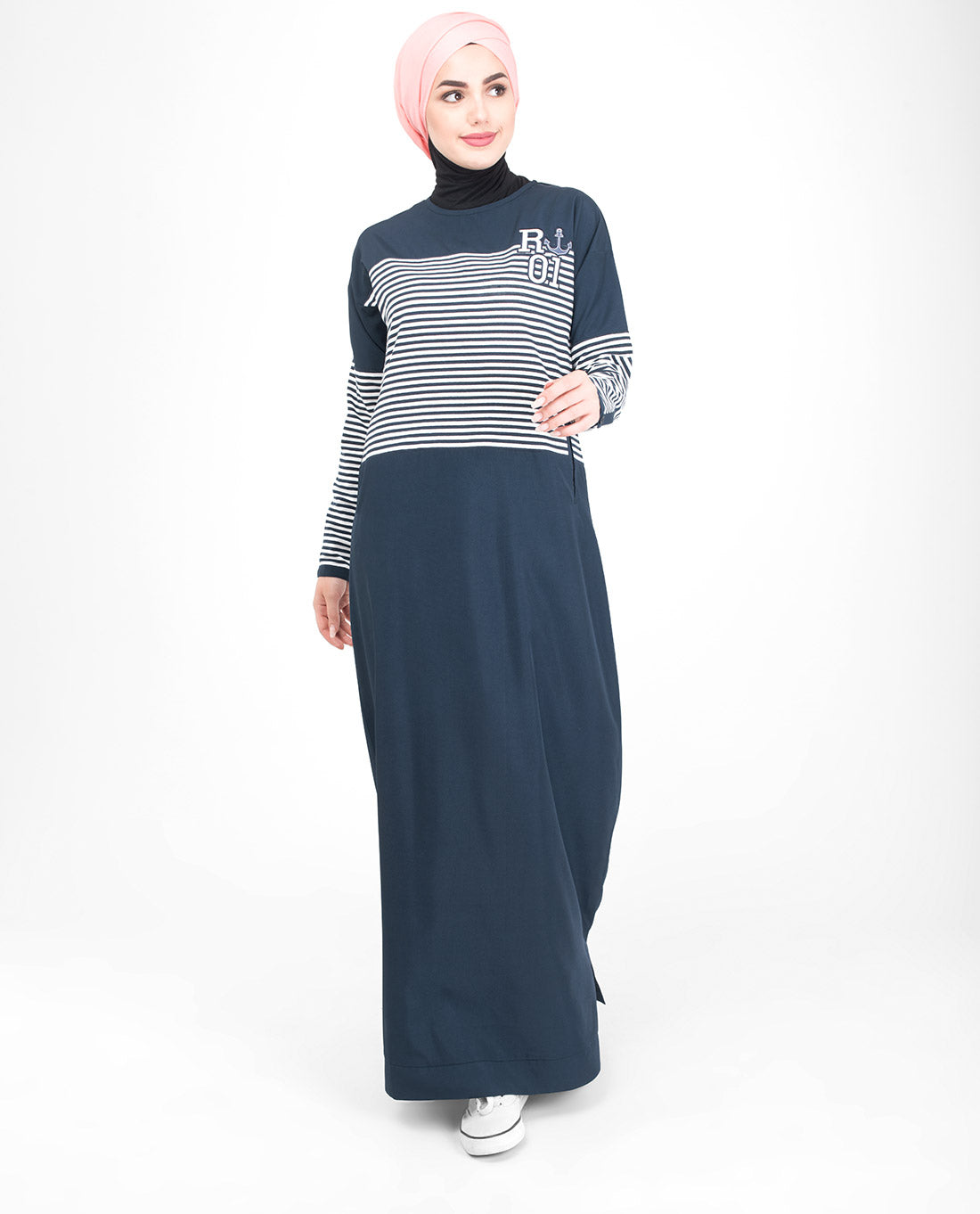 Nautical Striper Jilbab