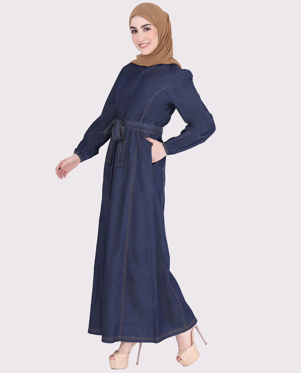 Belted Denim Smart Choice Jilbab