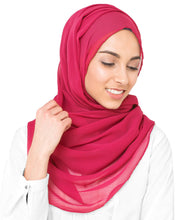 Virtual Pink Poly Chiffon Scarf