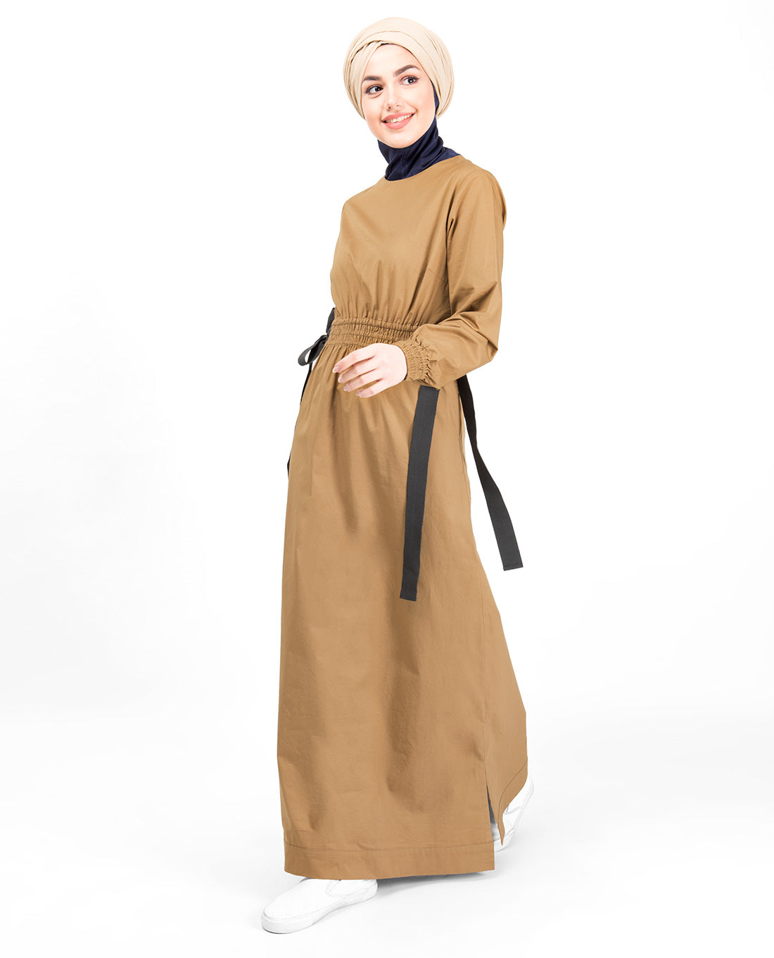 Shirring Elastic Belt Abaya