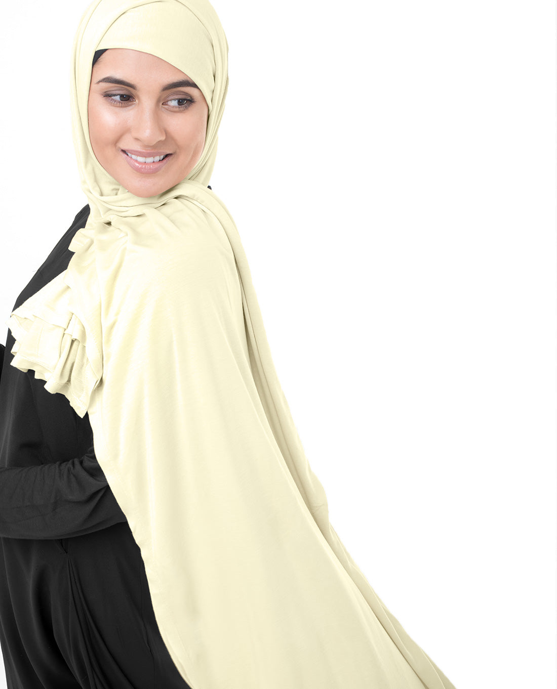 Turtledove Beige Viscose Jersey Scarf